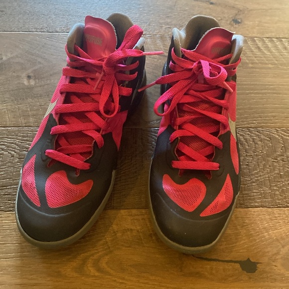 Nike hyperfuse pink black grey y 5 w 7 - Picture 2 of 4